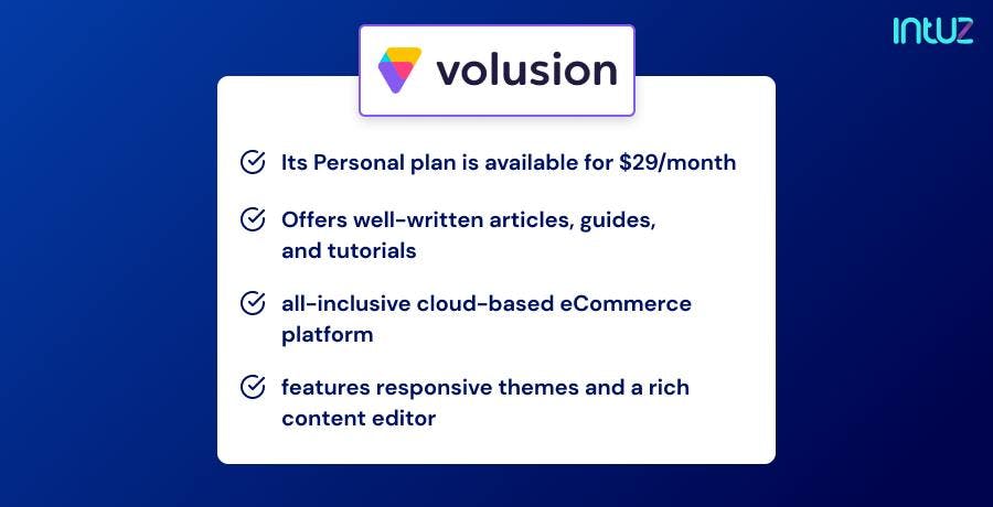 Volusion ecommerce platform 