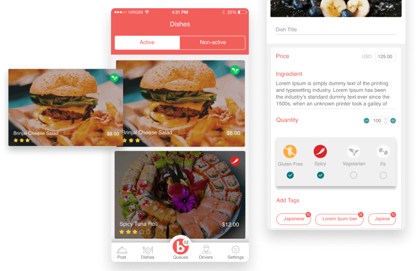 On-Demand Homemade Food Delivery App - bite