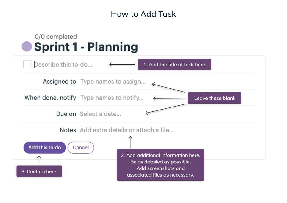 How to add task on Basecamp