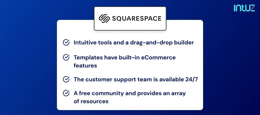 Squarespace ecomemrce platform 