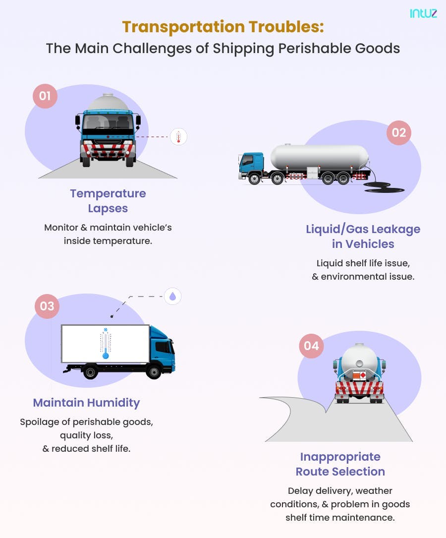 main challenges of shipping perishable goods
