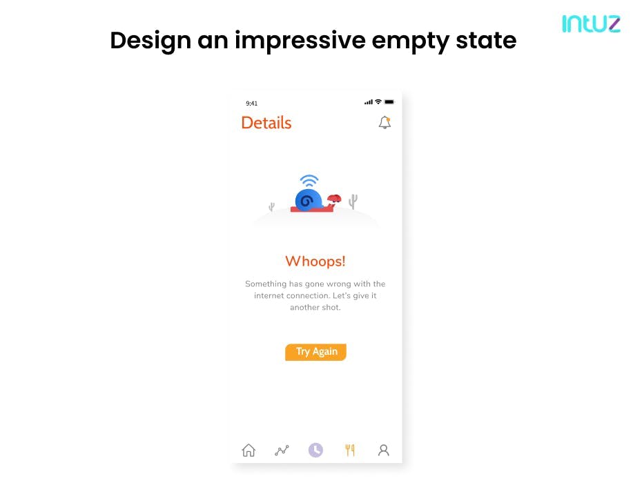 Design an impressive empty state