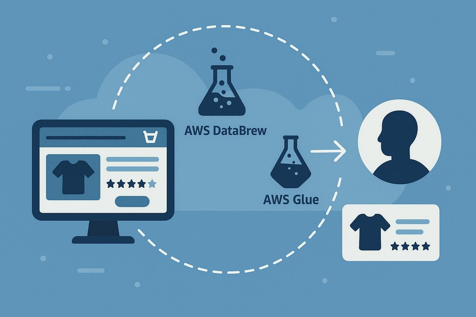 E-commerce Data Prep with AWS DataBrew and Glue for Personalized Recommendations
