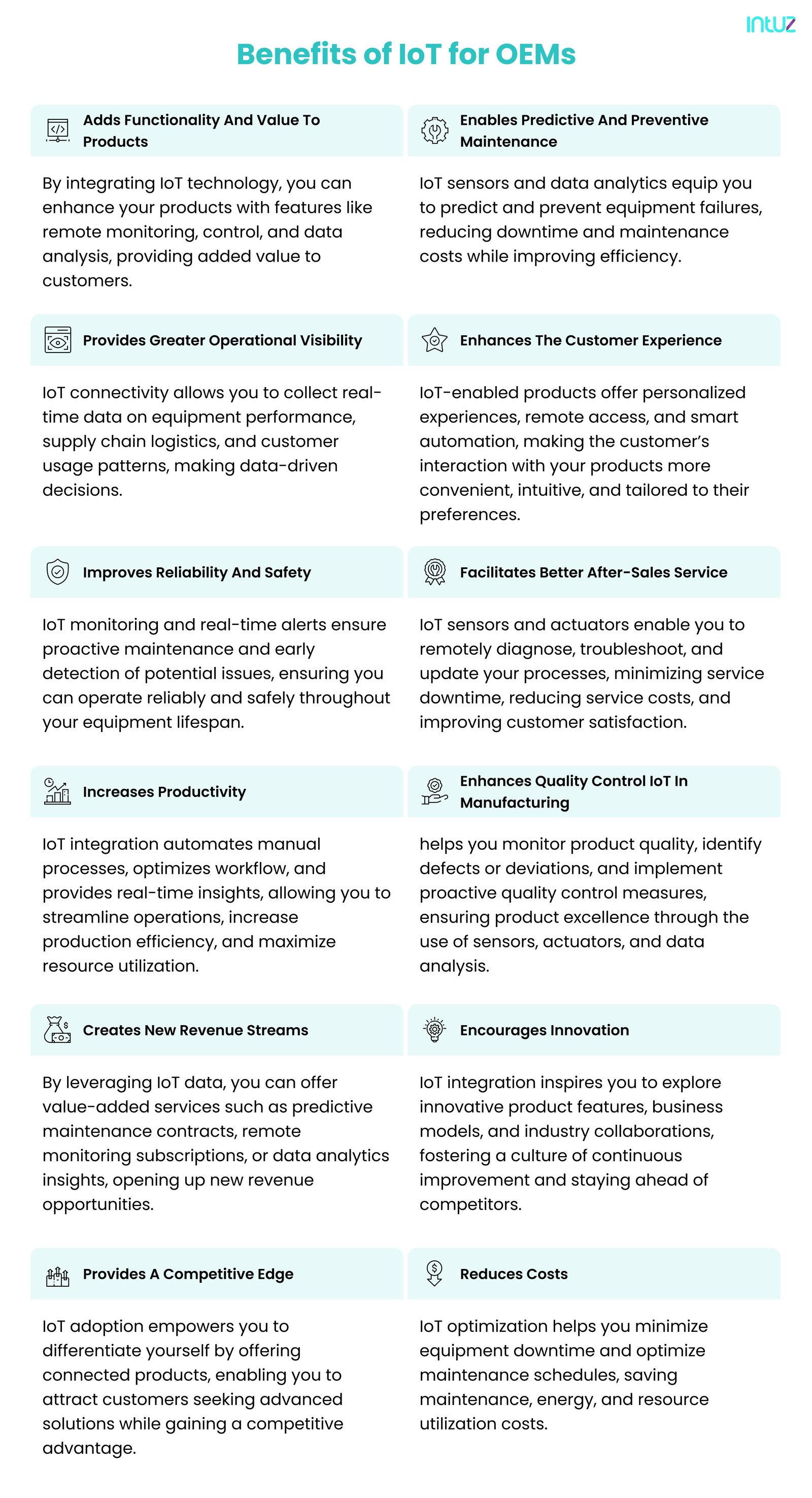 Benefits of IoT for OEMs