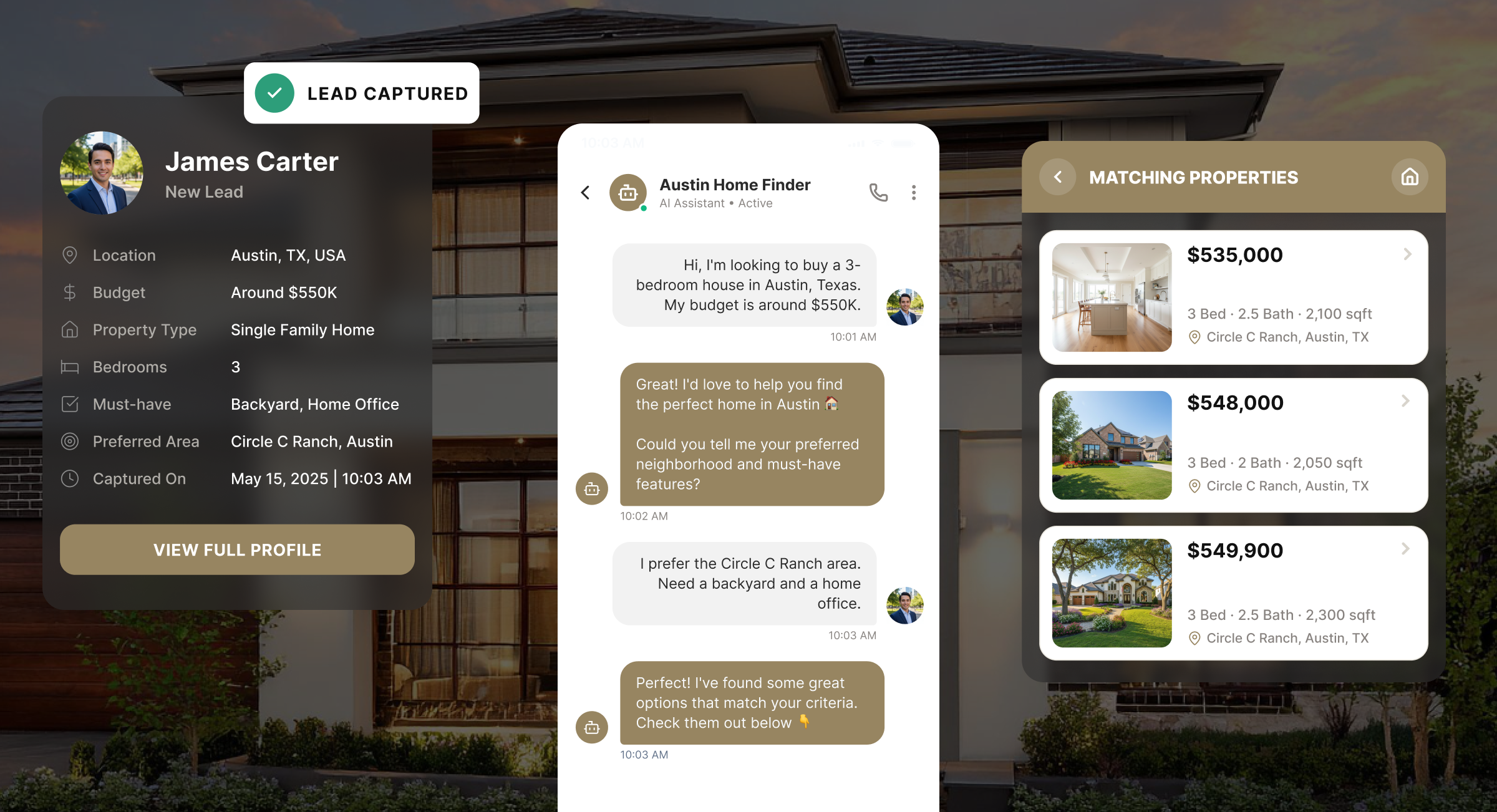 AI agent for real estate lead generation