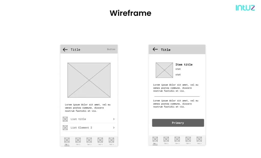 Create a wireframe