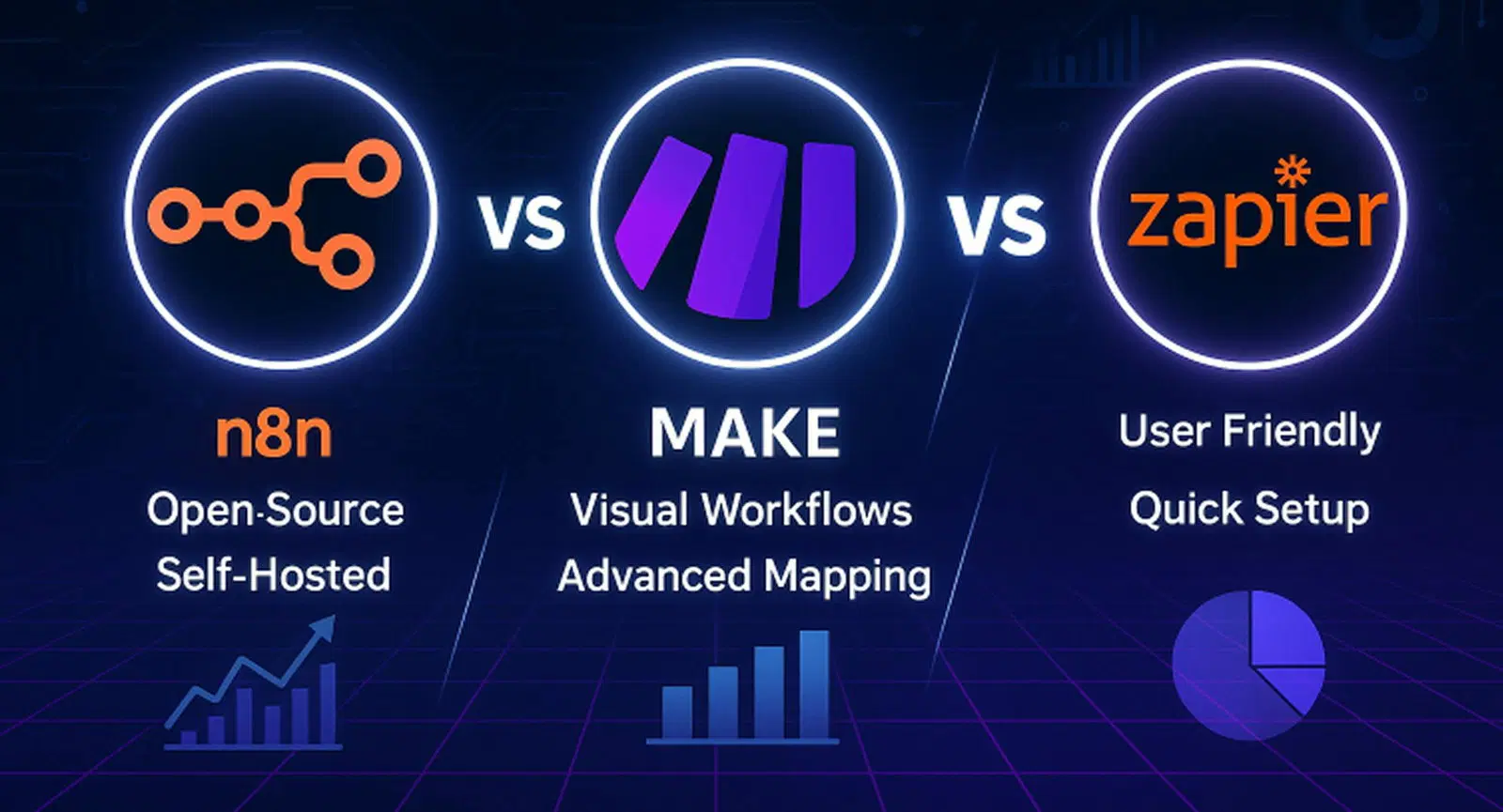 Make vs n8n vs Zapier: Which is the Best Workflow Automation Tool for Your Business?