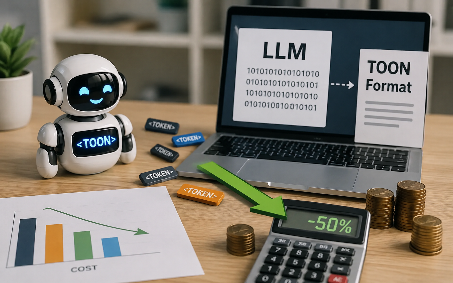 Reduce LLM Token Costs 40–50% Using TOON Format