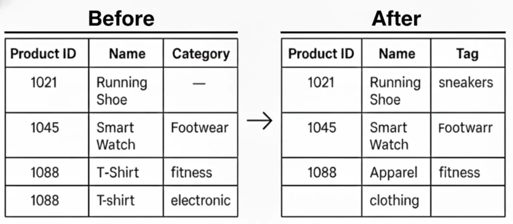 before categories, after tags table structure