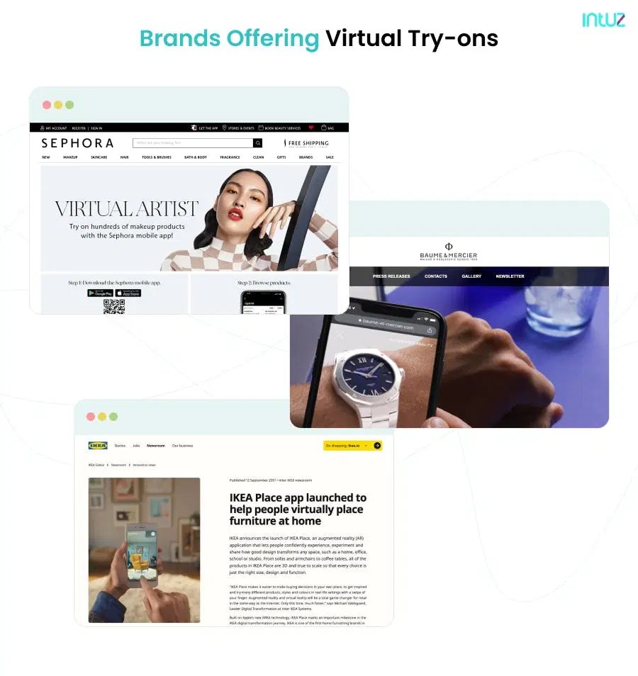 brands offering virtual try-ons