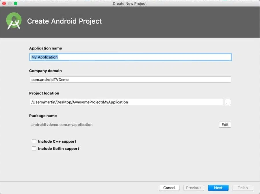 create android project