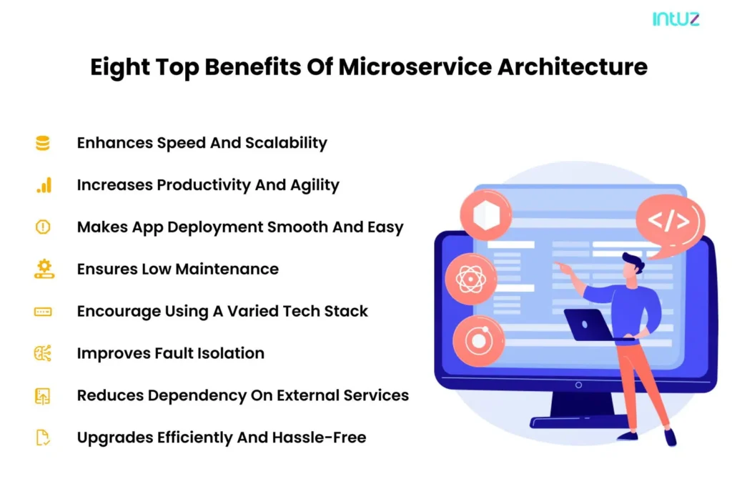 eight top benefits of microservice architecture