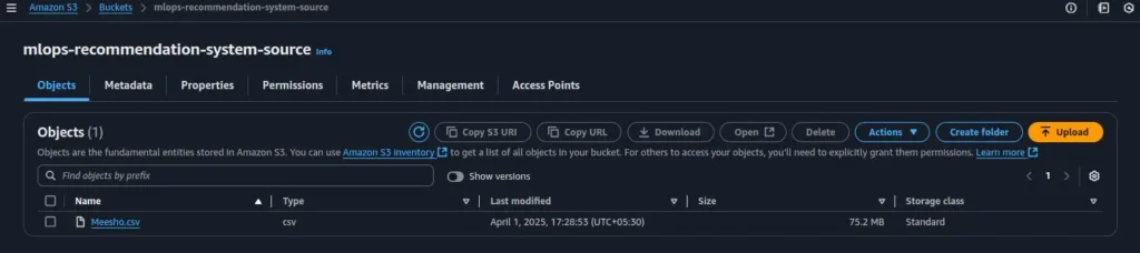 mlops recommendation system source