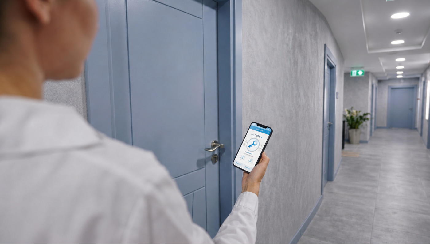 A Consumer IoT Solution That Replaces Hotel Room Keys with a Mobile Phone