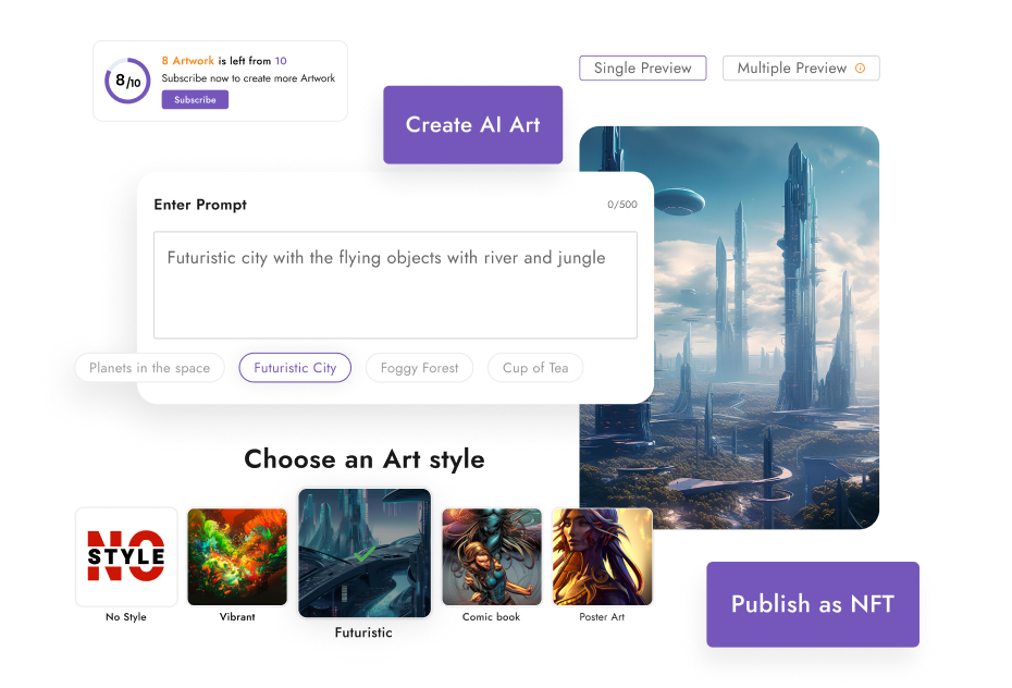 AI Art Generation Built Into the Marketplace