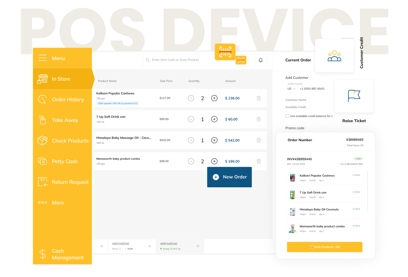 KIOSK Mobile App for In-Store and Takeaway