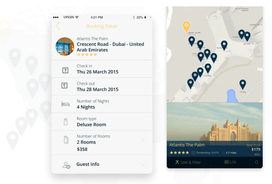 Map Based Discovery with Live Pricing
