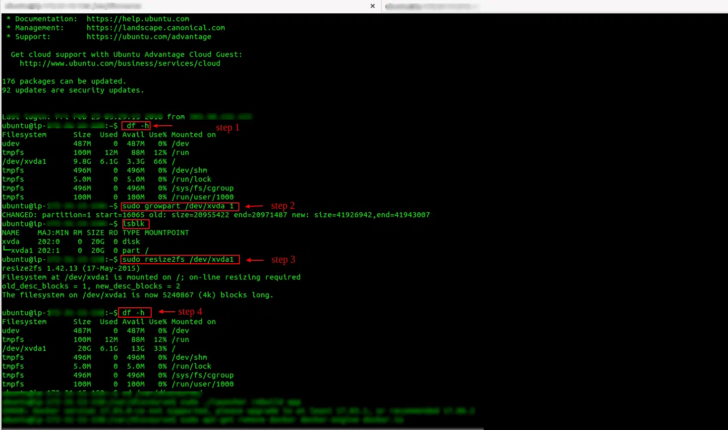 EBS Volume Modify Commands