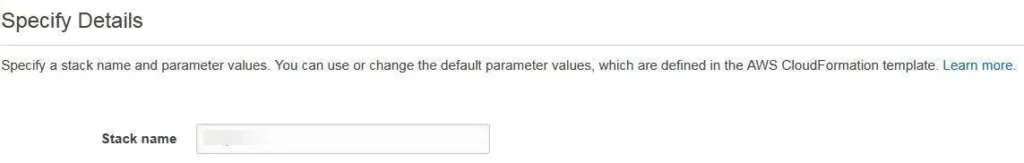 Specify Details Pop up